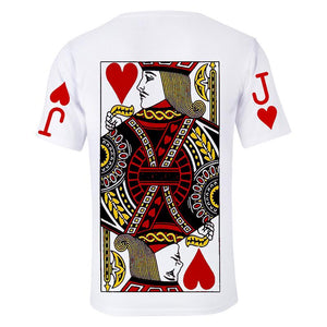 Sommer 3D Poker lose T-Shirt