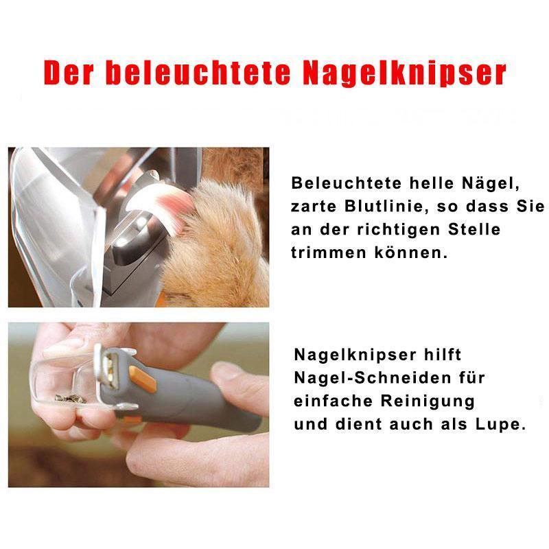 Bequee beleuchteter Haustier Nagelknipser