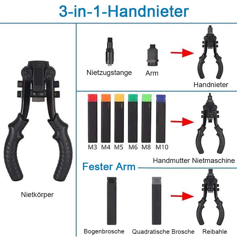 Premium 3 in 1 Hochleistungsnietmaschine