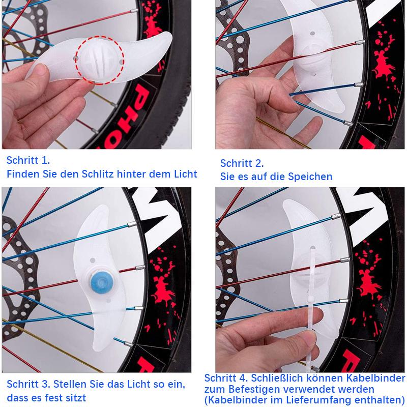 Fahrradraddekoration Nachtlicht
