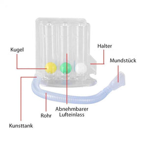 Trainingsgerät für die Lungenkapazität