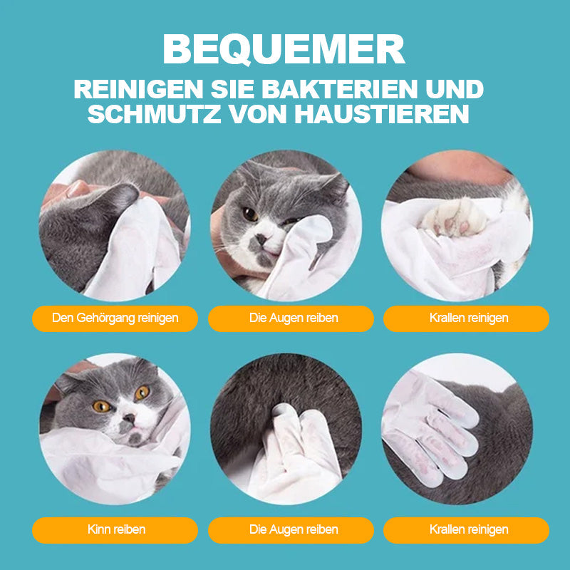 Wischhandschuhe für Haustiere