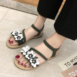 Neue Damen Sandalen Mit Böhmische Blumen