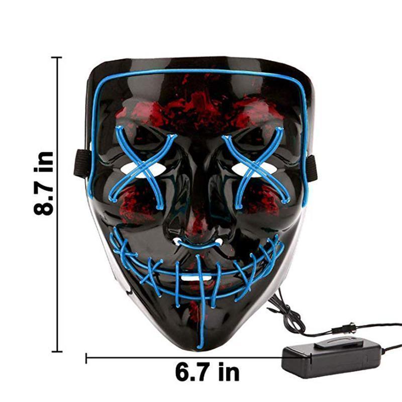 Halloween - LED leuchtende Maske