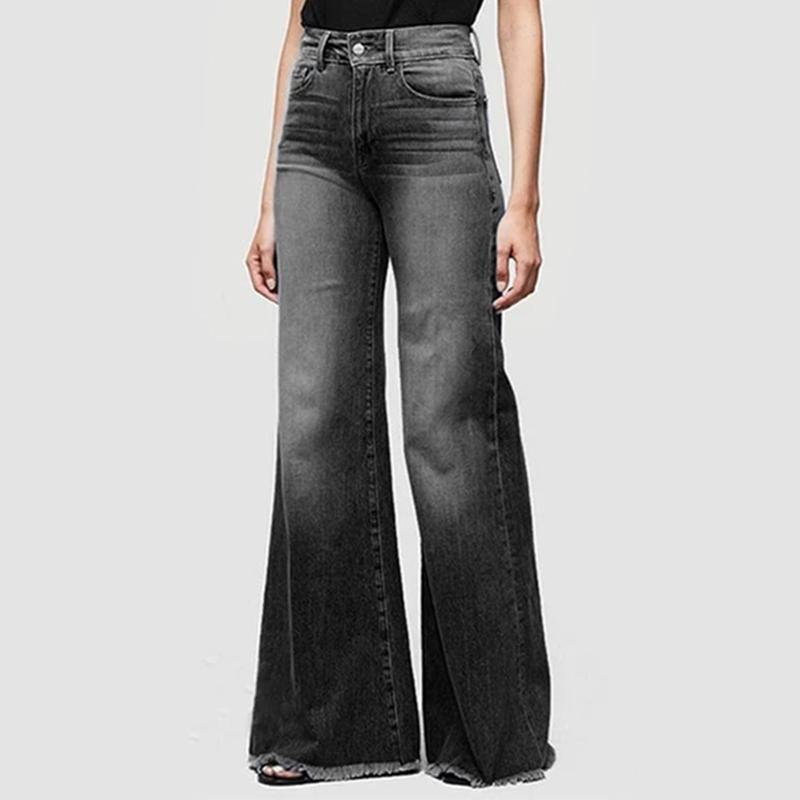 Damen Jeans mit Fransen