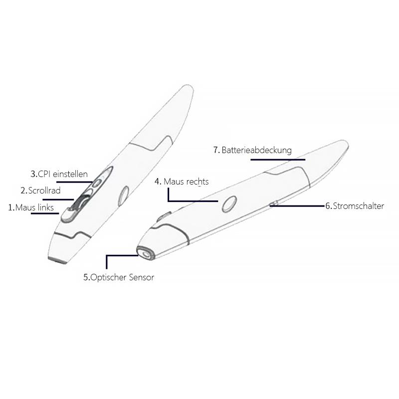 2.4G drahtloser Mausstift