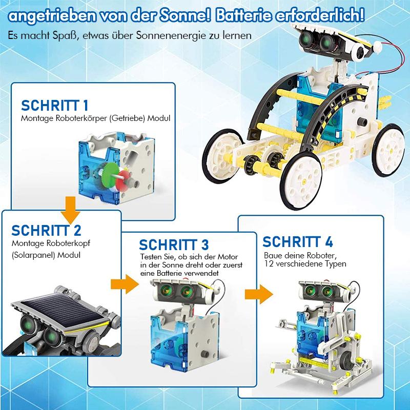 13-in-1 Bildung Solarroboter-Spielzeug