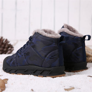 Warme Unisex Kinder Schneestiefel mit Plüsch