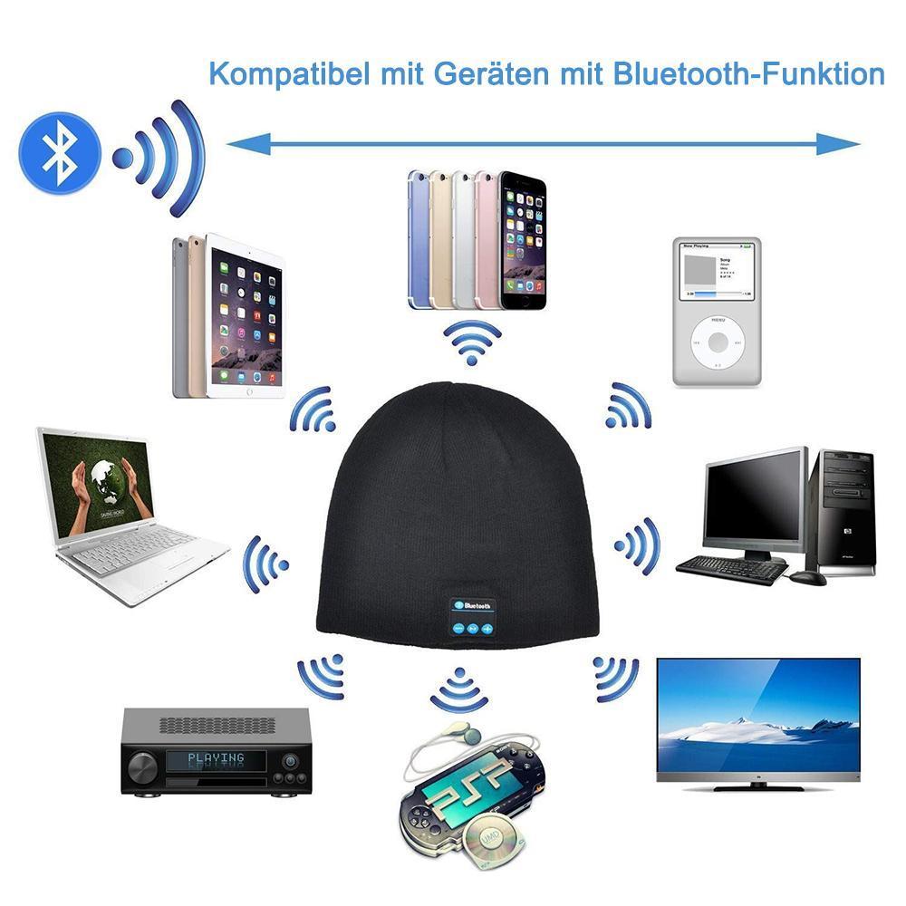 Warme Strickmütze mit 4.2 Bluetooth