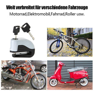 Bremsscheibenschloss Alarm für Motorrad und Fahrrad