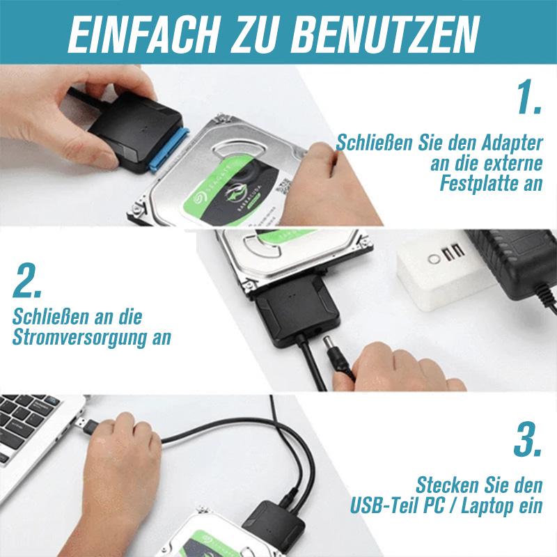 USB 3.0 bis 2.5 / 3.5 "SATA III Festplattenadapter