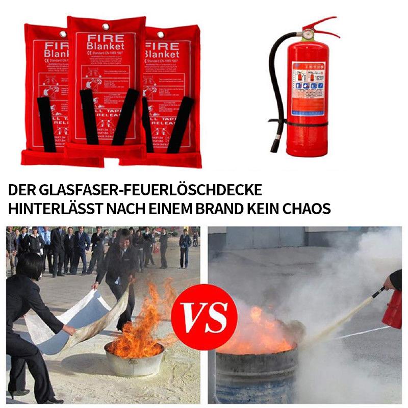 1 x1 m große Feuerlöschdecke Erste Hilfe & Sicherheit für Arbeit Haushalt & Freizeit