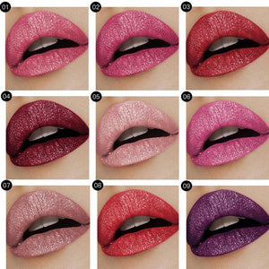 18 Farben Diamant Glänzender Langanhaltender Lippenstift