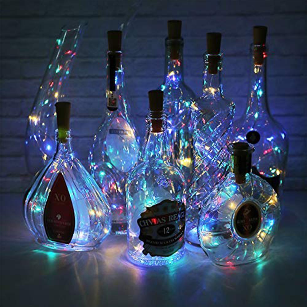 🍾LED Flaschenlicht Korken Nachtlicht DIY Deko Geschenk ( 5 kaufen, 4 bezahlen )