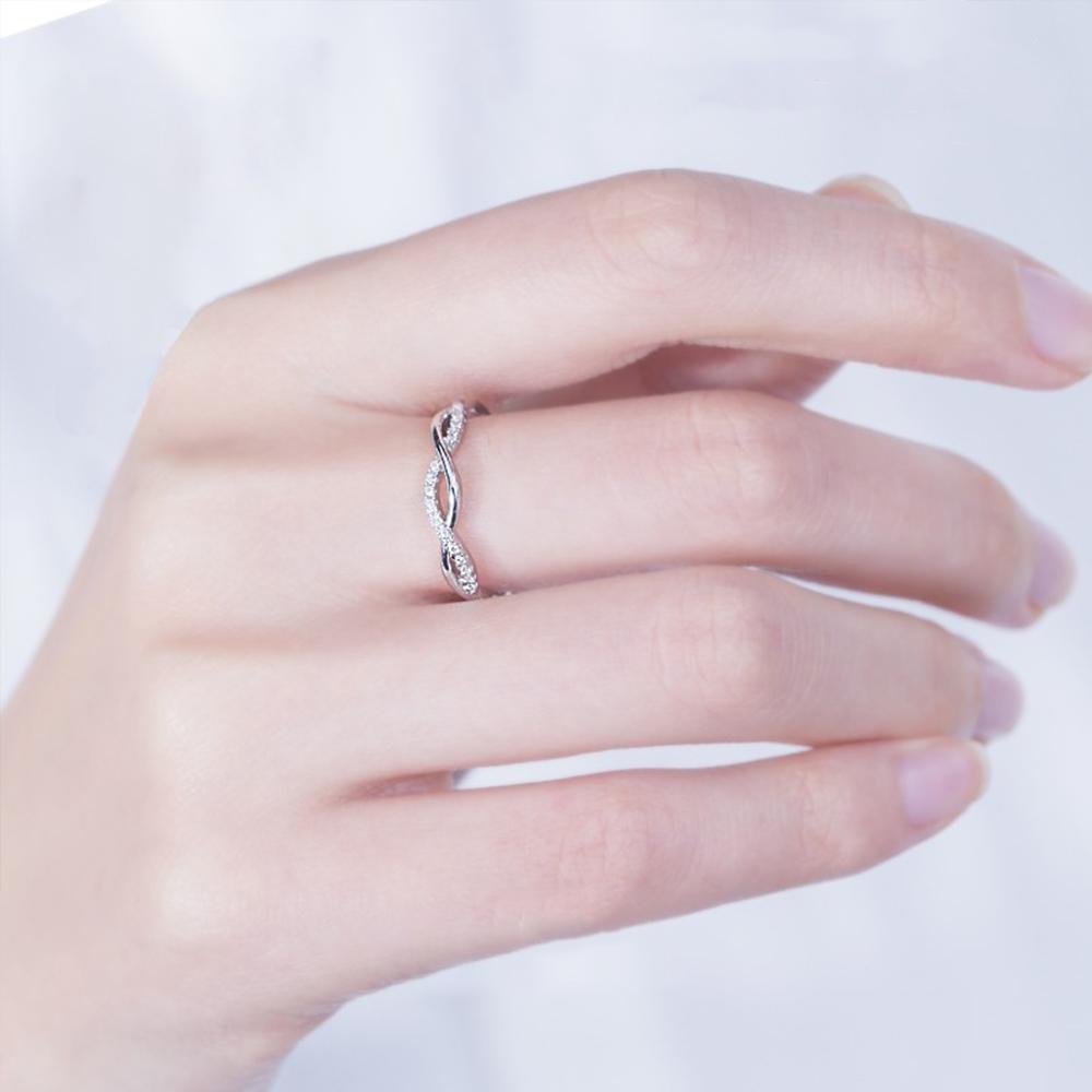 Verdrehen-Ring，Twist-Ring，Diamant-Ring