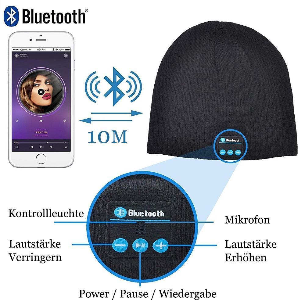 Warme Strickmütze mit 4.2 Bluetooth