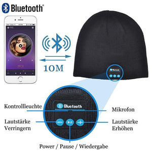 Warme Strickmütze mit 4.2 Bluetooth