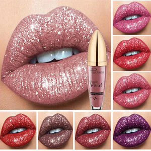 18 Farben Diamant Glänzender Langanhaltender Lippenstift