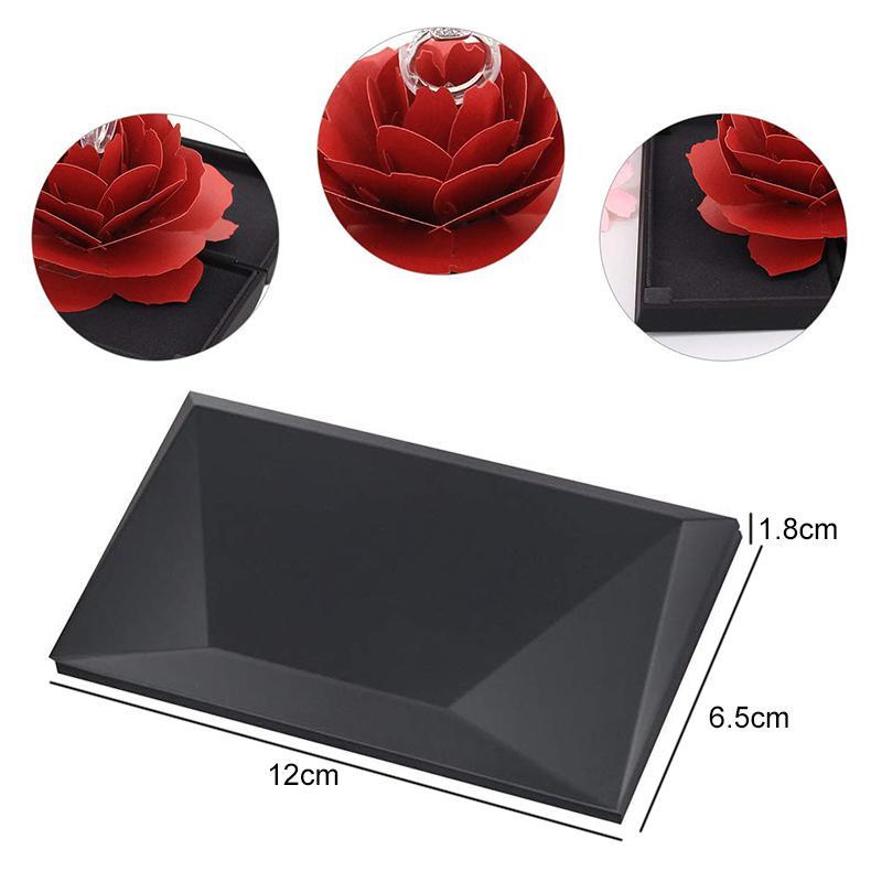 3D Pop Up Rose Ringschachtel