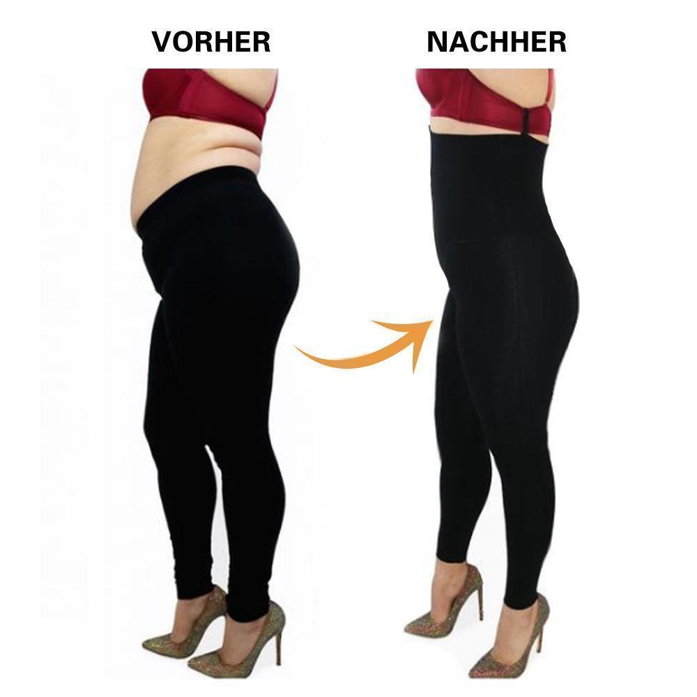 Damen Shapewear Leggings mit Bein Taillenformer Shaper