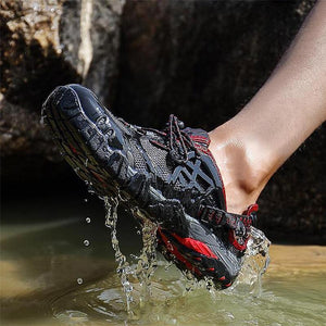 Herren Atmungsaktiv Outdoor Mesh Wasserschuhe