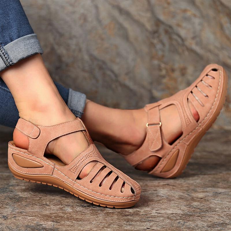 Damen Sommer runde-Zehen Sandalen