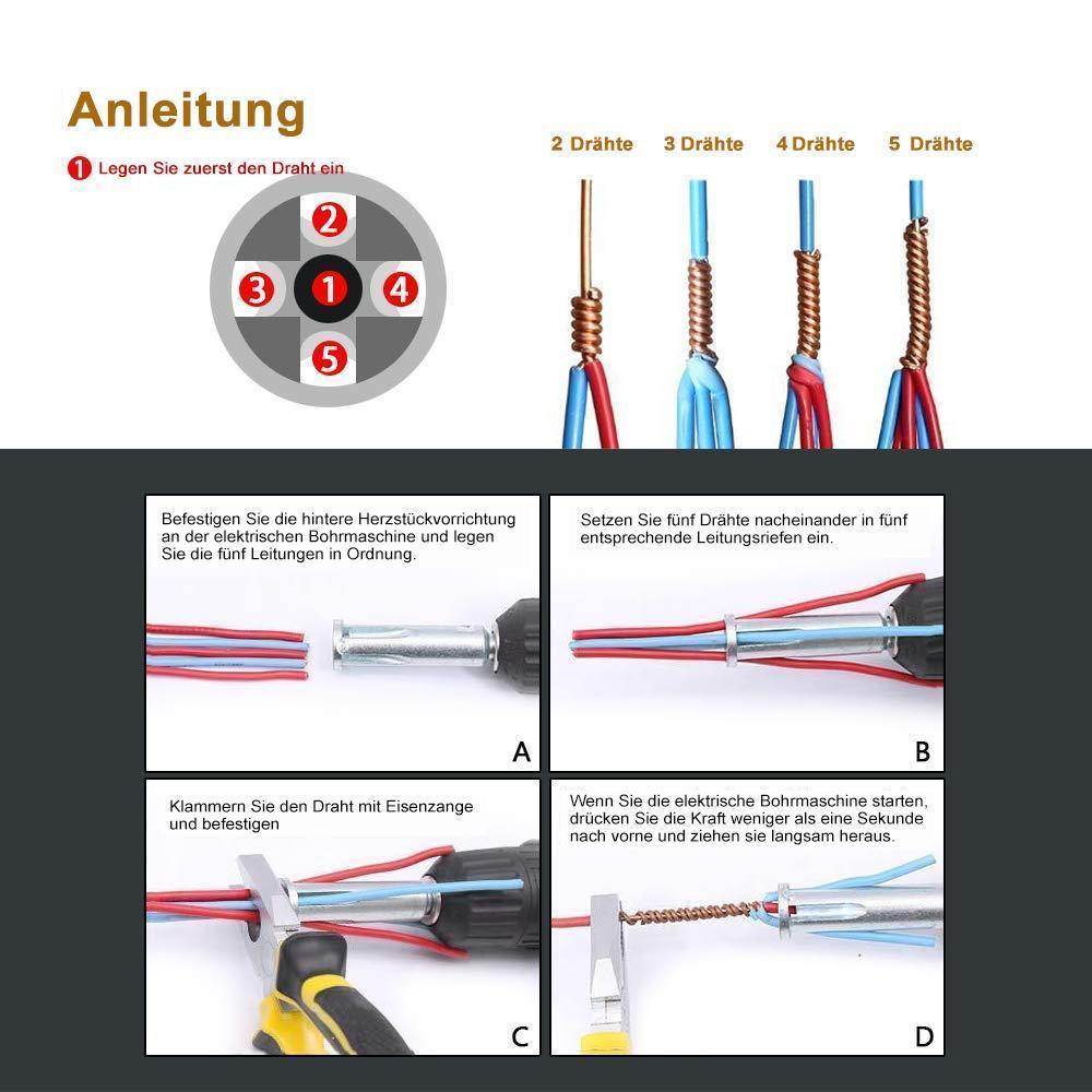 Werkzeug zum Abisolieren und Verdrehen von Drähten