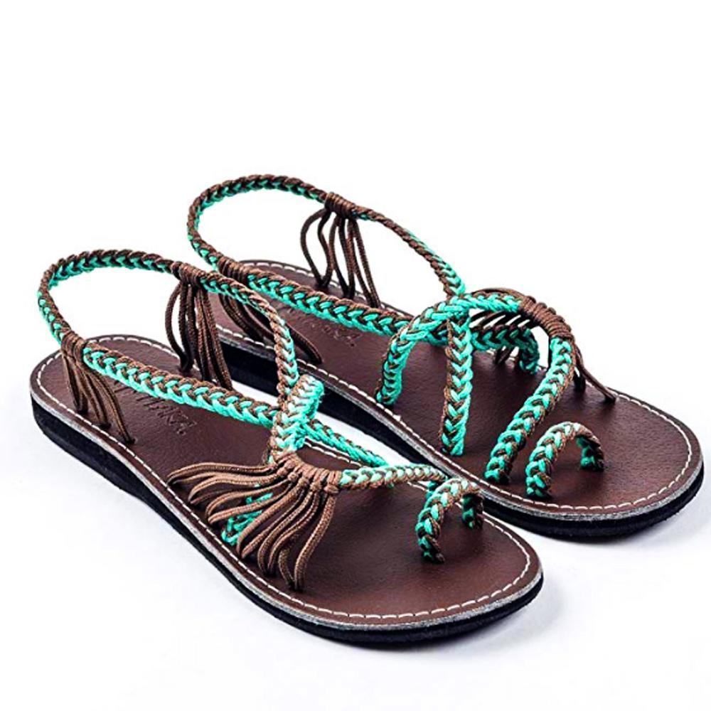 Flip Flops Kreuzband Geflochtene Sandalen