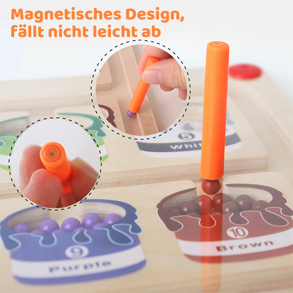 Magnetisches Farb- und Zahlenlabyrinth