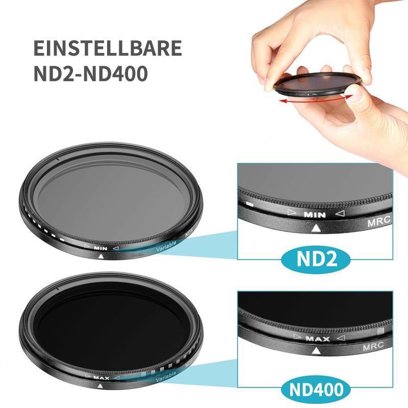 ND2-400 Neutraler Dichtheid Fader Variabler ND-Filter