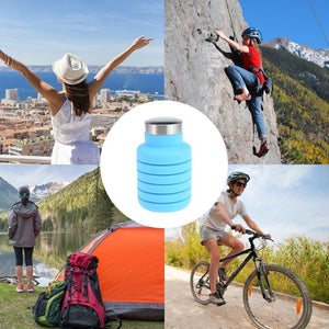 Faltbare einziehbare Wasserflasche, für Outdoor, Reisen, Camping und Wandern