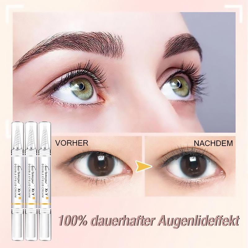 Unsichtbare Stylingcreme für das doppelte Augenlid