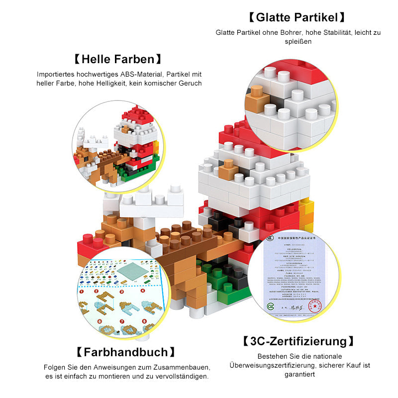 Weihnachten Kreatives 3D-Baustein-Spielzeug