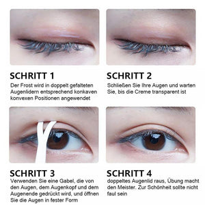 Unsichtbare Stylingcreme für das doppelte Augenlid