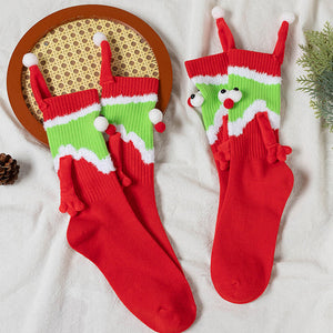 Weihnachts-Hand-in-Hand-Socken