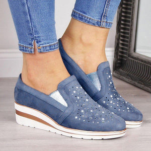 Damen Modische Freizeitschuhe mit Strass