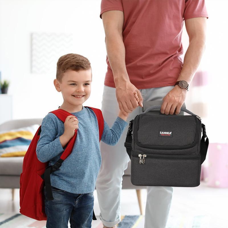 Doppelte Mittagessen Handtasche, Picknicktasche