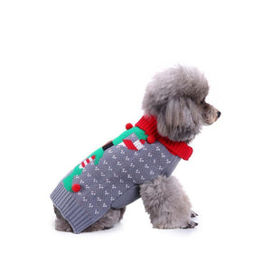 Weihnachtsschneeflocke Warmer Pullover für Hunde