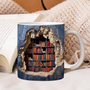 3D-Bücherregal-Tasse