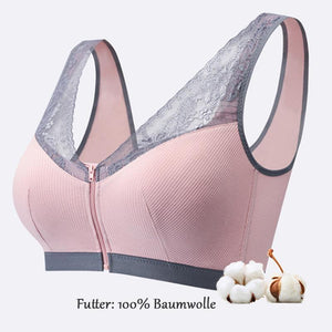 Damen Spitzen Push Up BH Bügelloser Schlafen BH