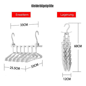 Faltbarer Kleiderbügel und Hosenständer