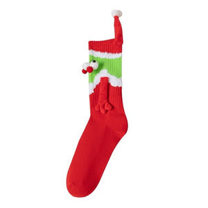 Weihnachts-Hand-in-Hand-Socken