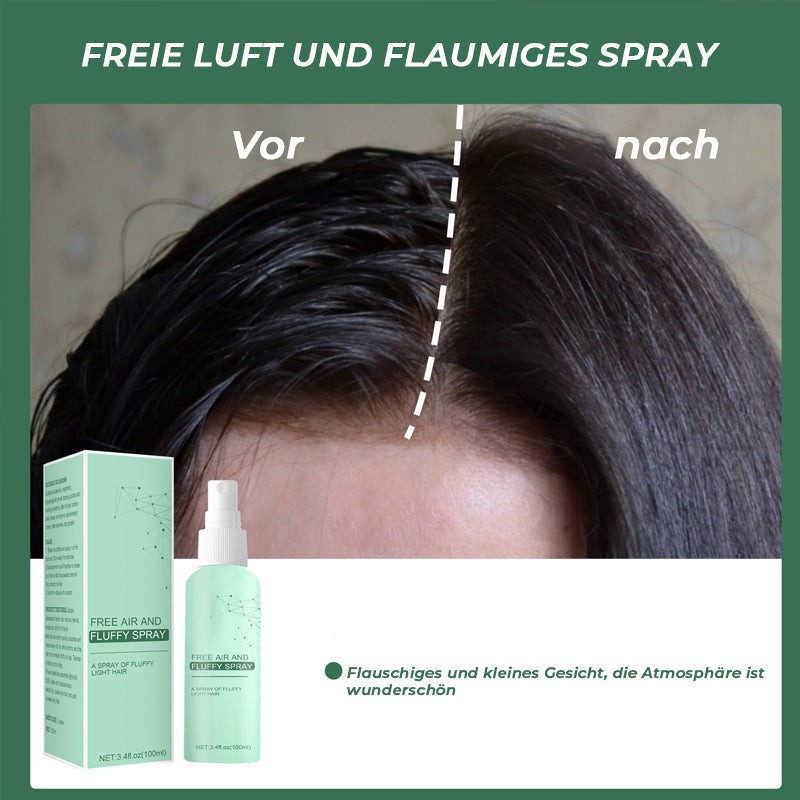 Auf trockenes Haar sprühen, ohne auszuspülen/Ölkontrollierendes und Volumengebendes Haarspray