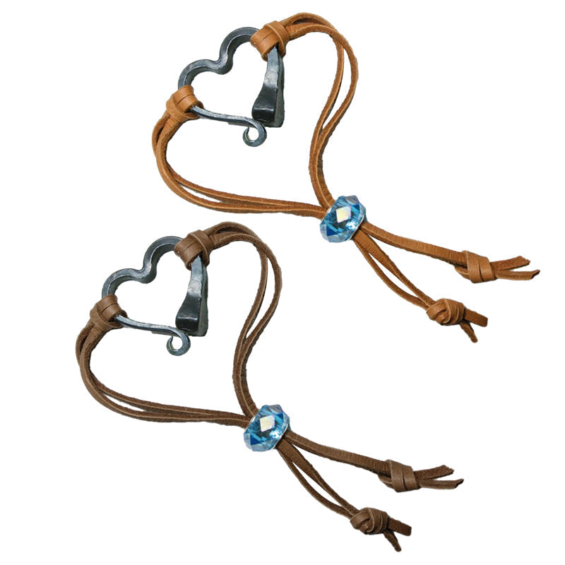 Handgefertigtes Liebes-Hufeisen-Nagel-Armband