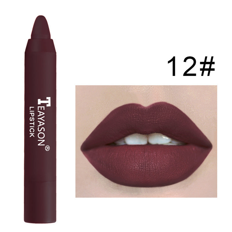 12 Farben Matte Lippenstift Stift